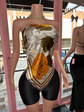 Glamour In Silk Scarf Short Set- Black