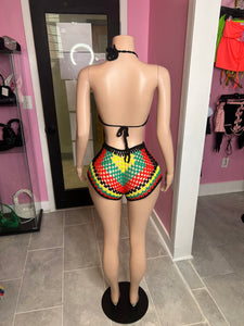 Jamaica Me Please Crochet Swim Set- Multi