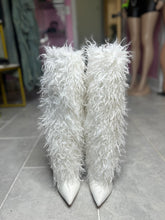 Frosted Fluff Boots- White