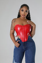 Sculpted Mami Corset- Red