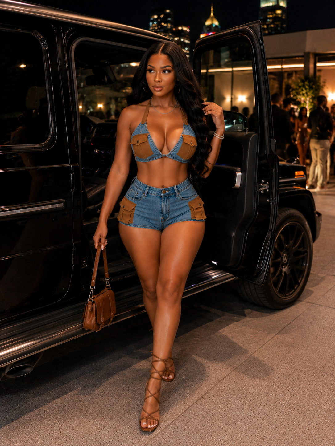 Cargo Cutie Denim Set 🤎💙