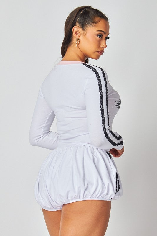 Lust 13 Bubble Shorts Set- Various Colors