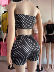 Pin-Up Princess Tube & Short Set- Black