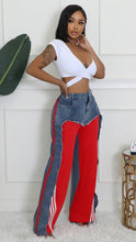 Nothing Better Denim Pants-Denim/Red