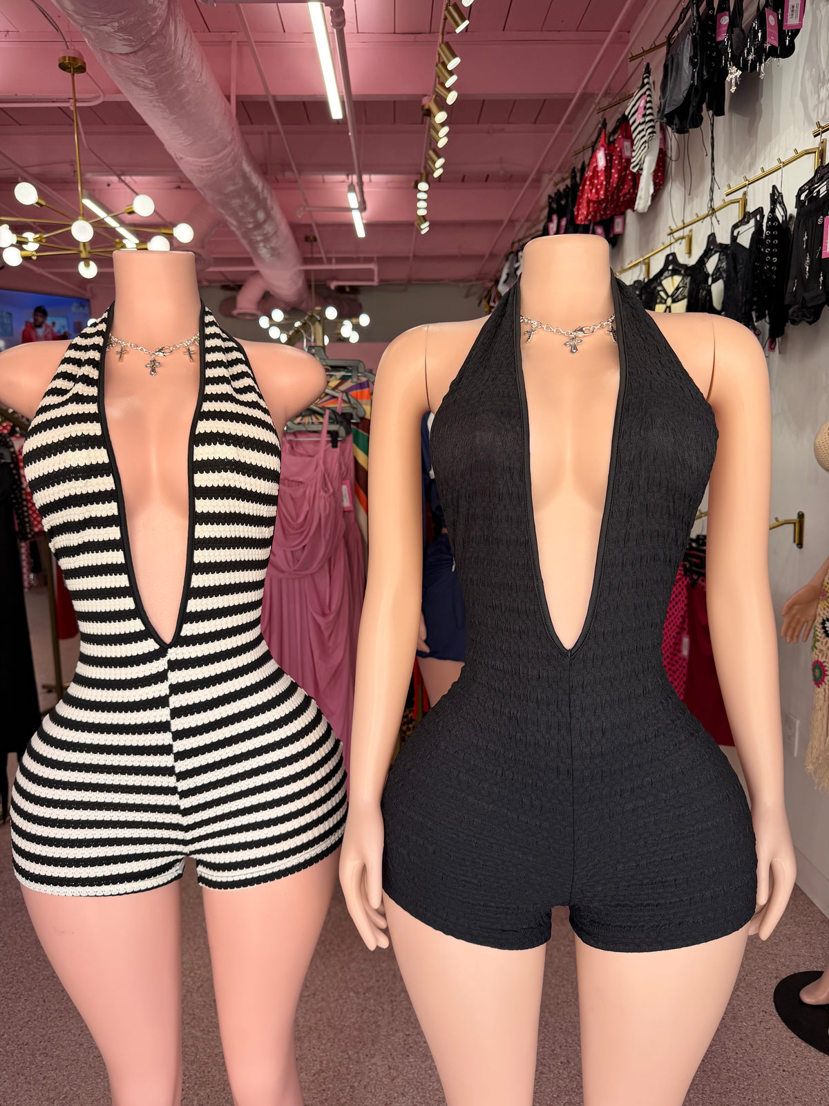 Deep In It Halter Romper