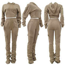 Stacked Jogger Sweatsuit Set- Various Colors