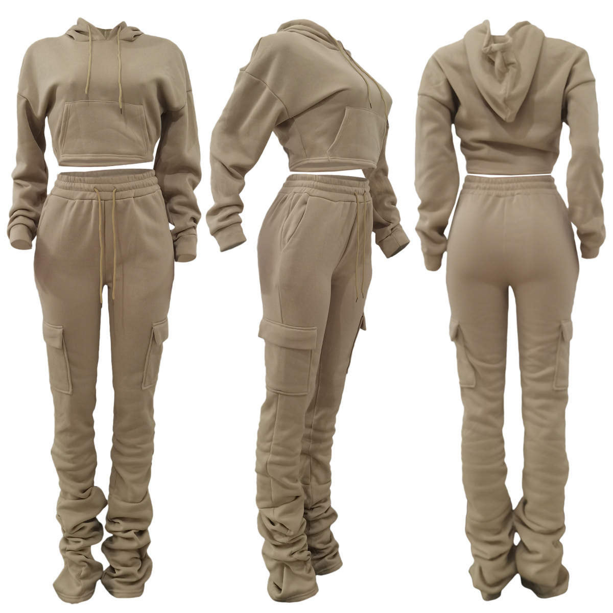 Stacked Jogger Sweatsuit Set- Various Colors