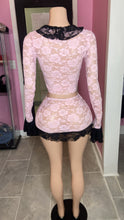 All Of Me Lace Skirt Set- Pink/Black