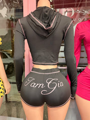 Gam Gia Jacket & Short Set