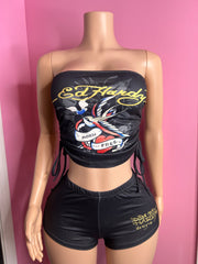 Hardy Girl Tube Top & Short Set- Various Colors