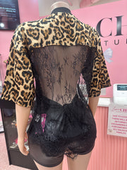 Authentic Lace Studded Jersey- Animal Print