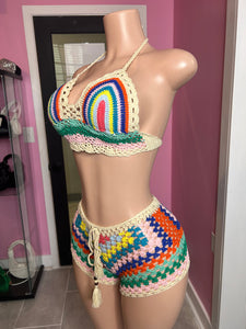 Aruba Crochet Swim Set- Multi