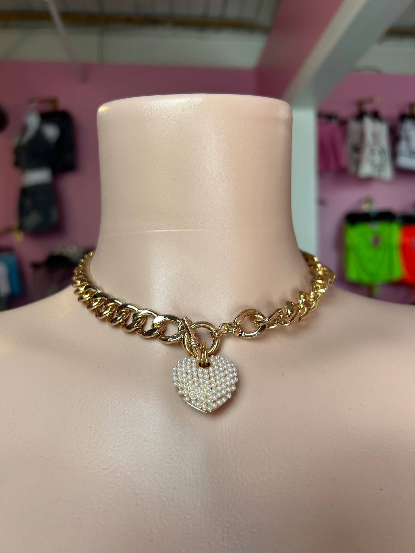 Heart Necklace- Gold