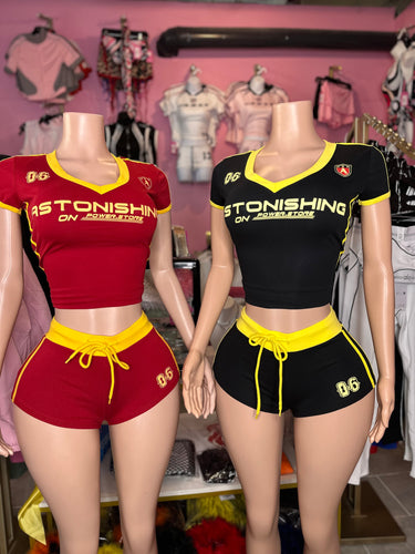 Astonishing Short Sleeve Short Set- Various Colors