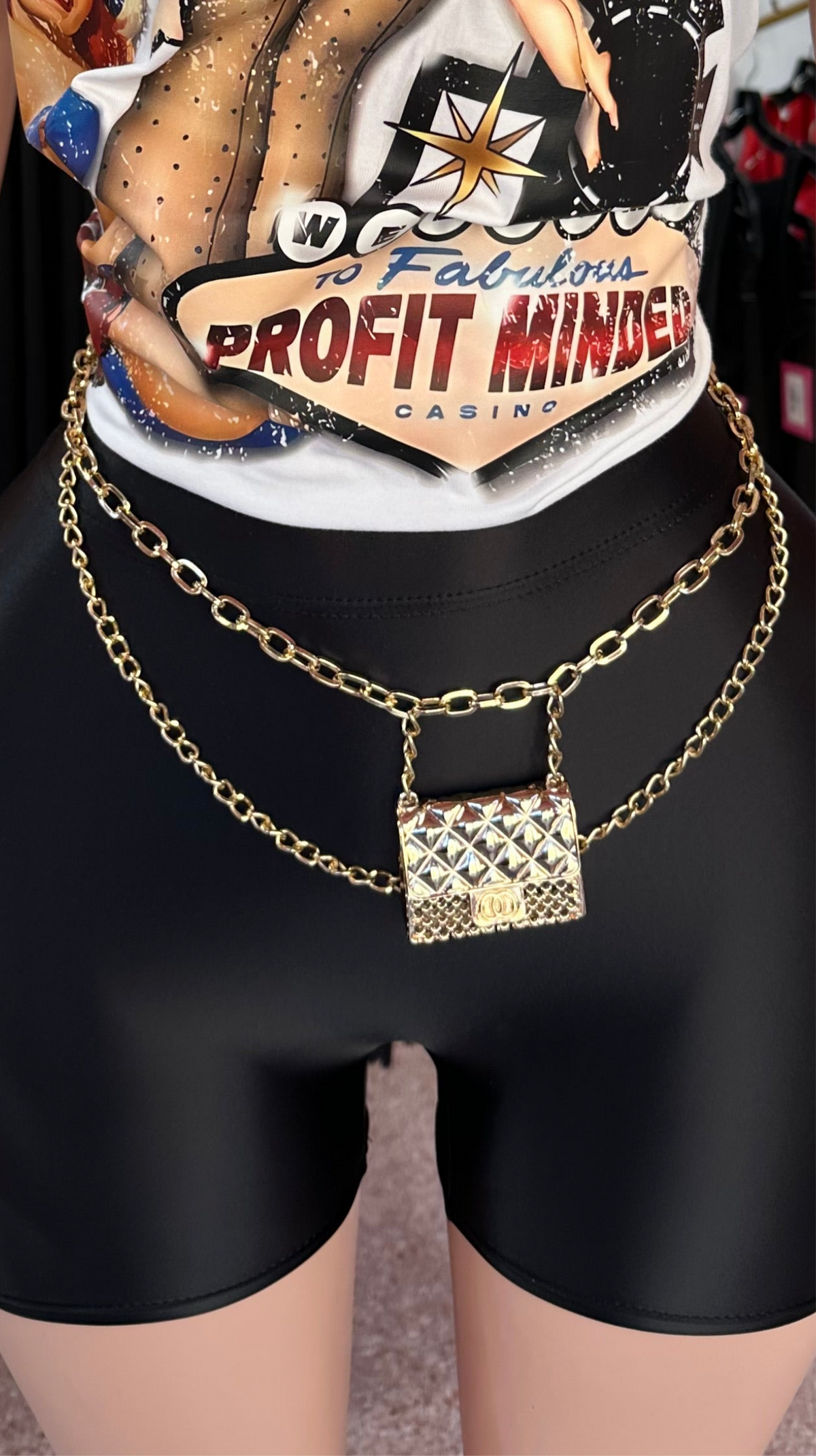 Mini Gold Chain Belt