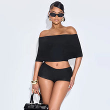 All Or Nothing Three Piece Short Set- Black