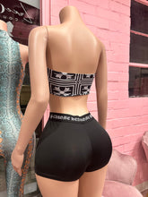 Chrome Things Tube Top & Short Set- Black