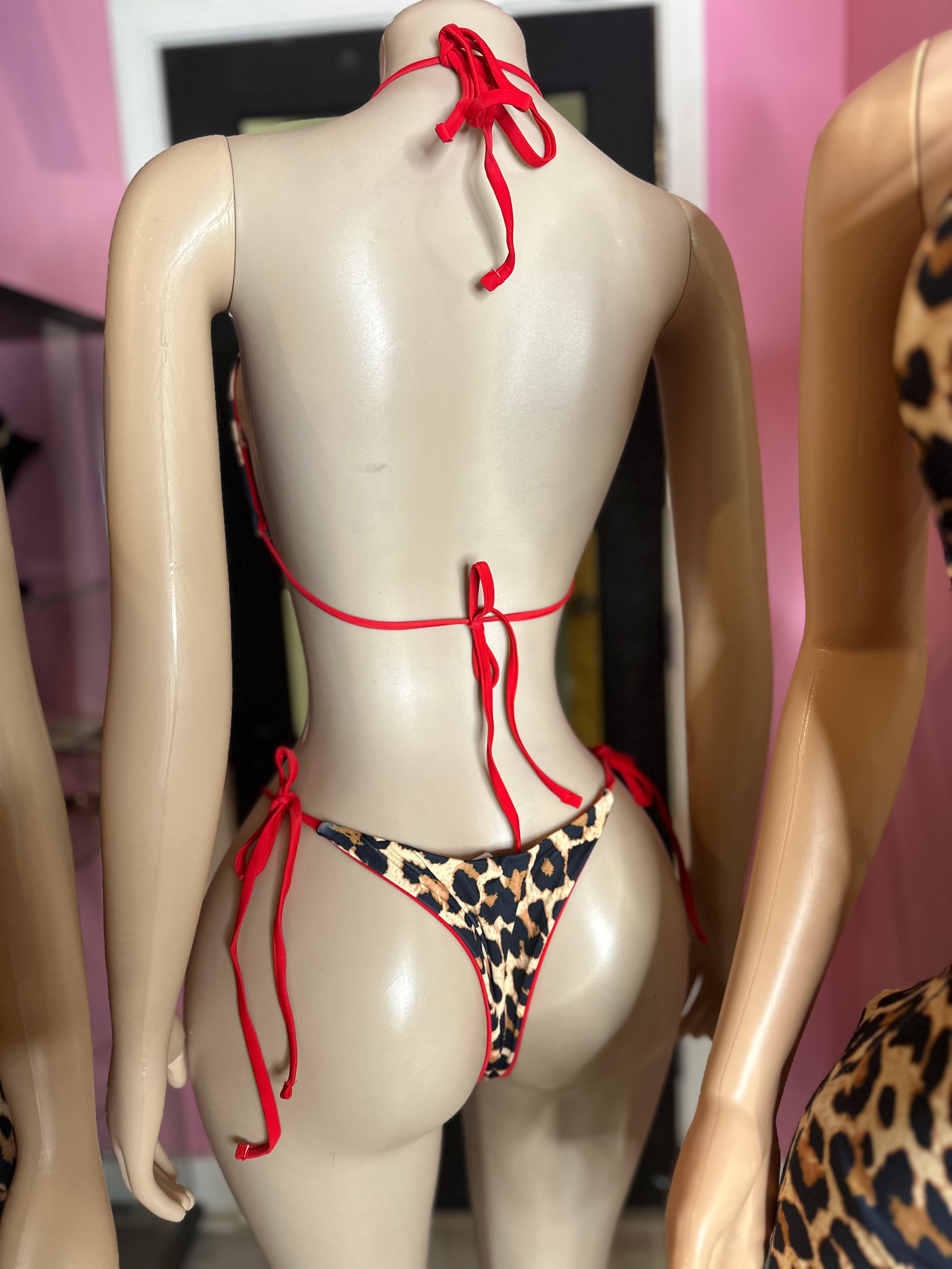 Leopard Girl 3pc Swimset