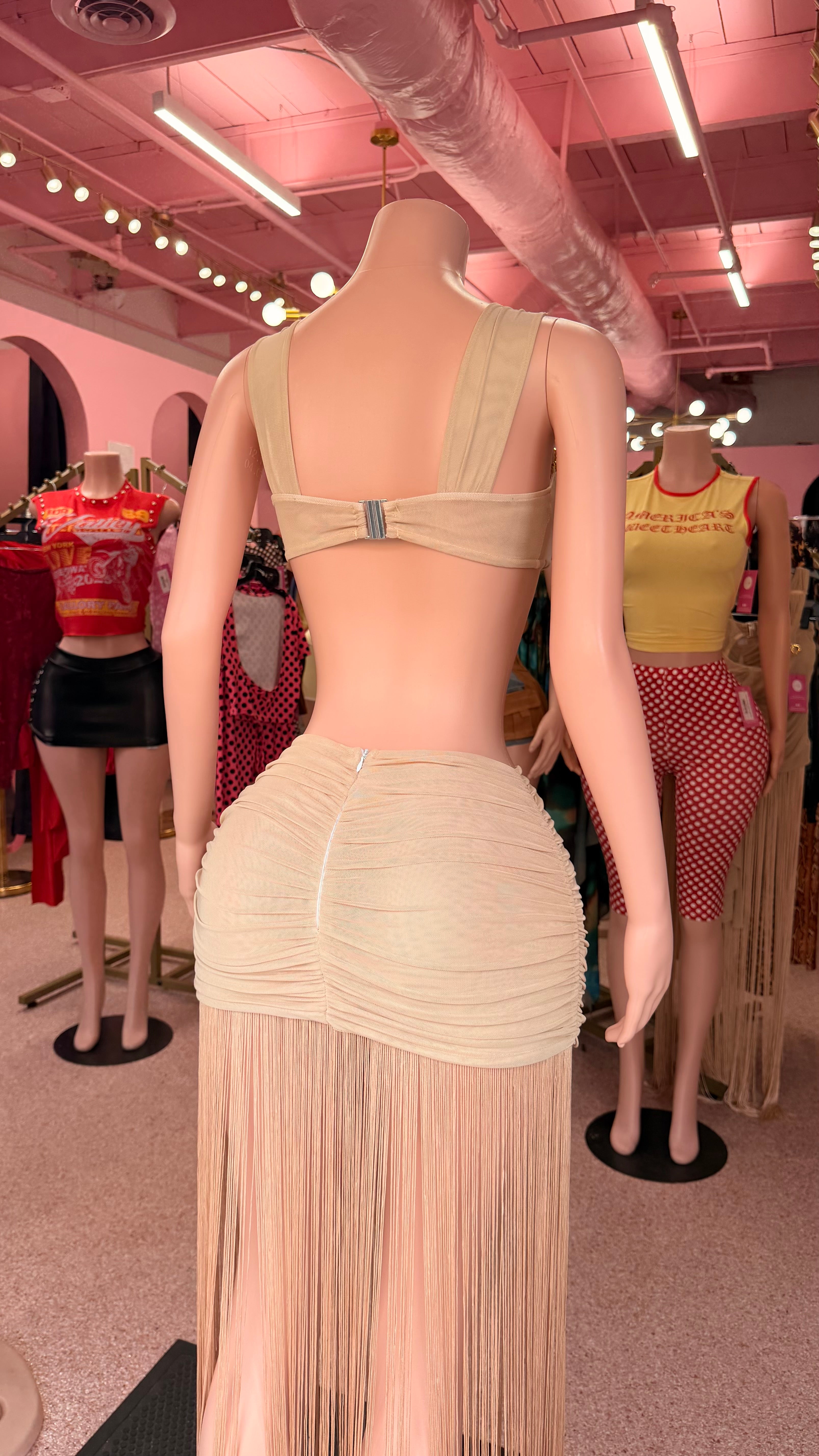 Champagne Showstopper Skirt Set – Gold