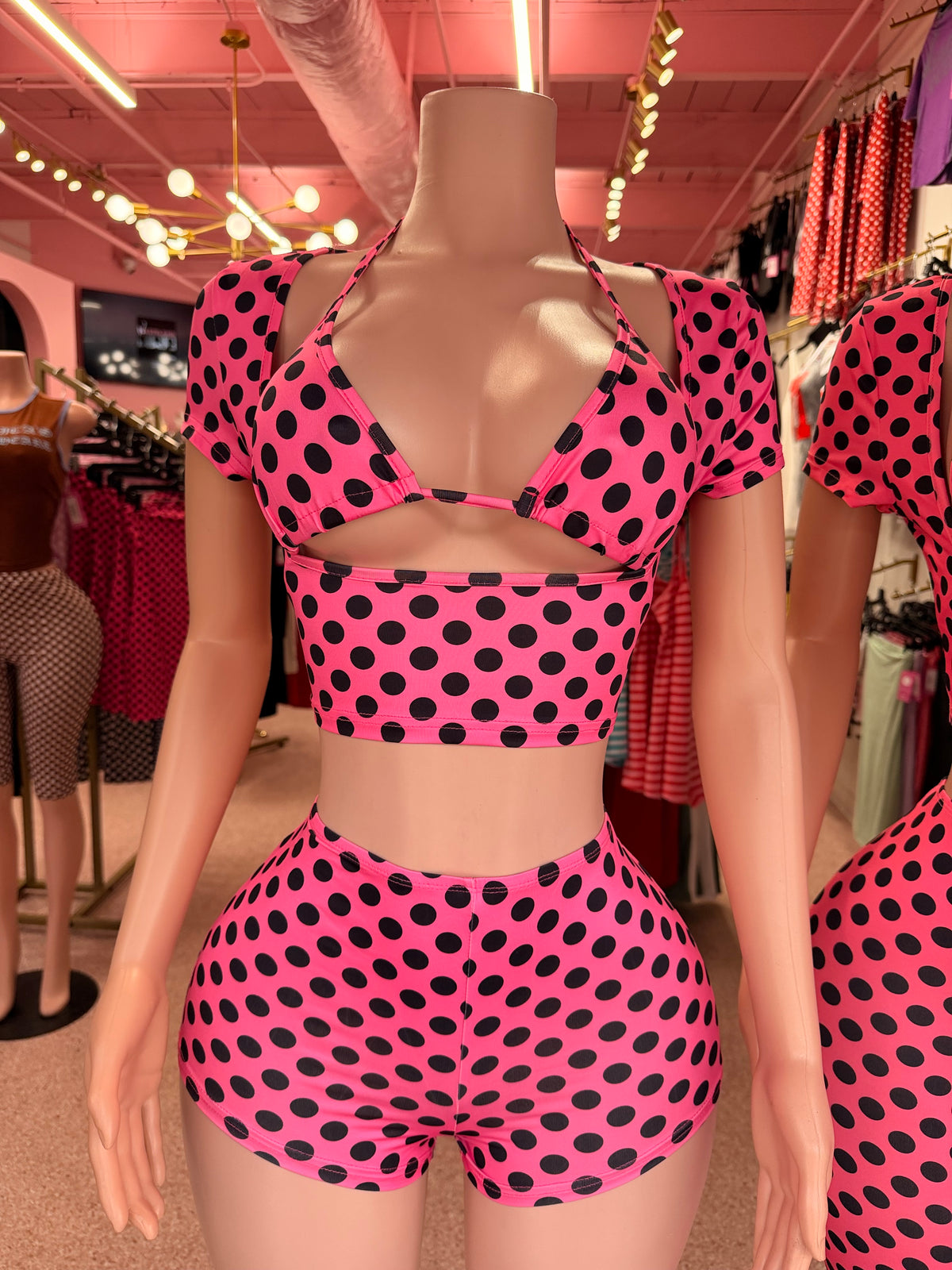 Pretty & Paid Polka 3-Piece Short Set