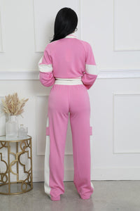 Keep It Cool Pant Set- Pink