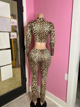 Cheetah Charm Crop Top & Pant Set