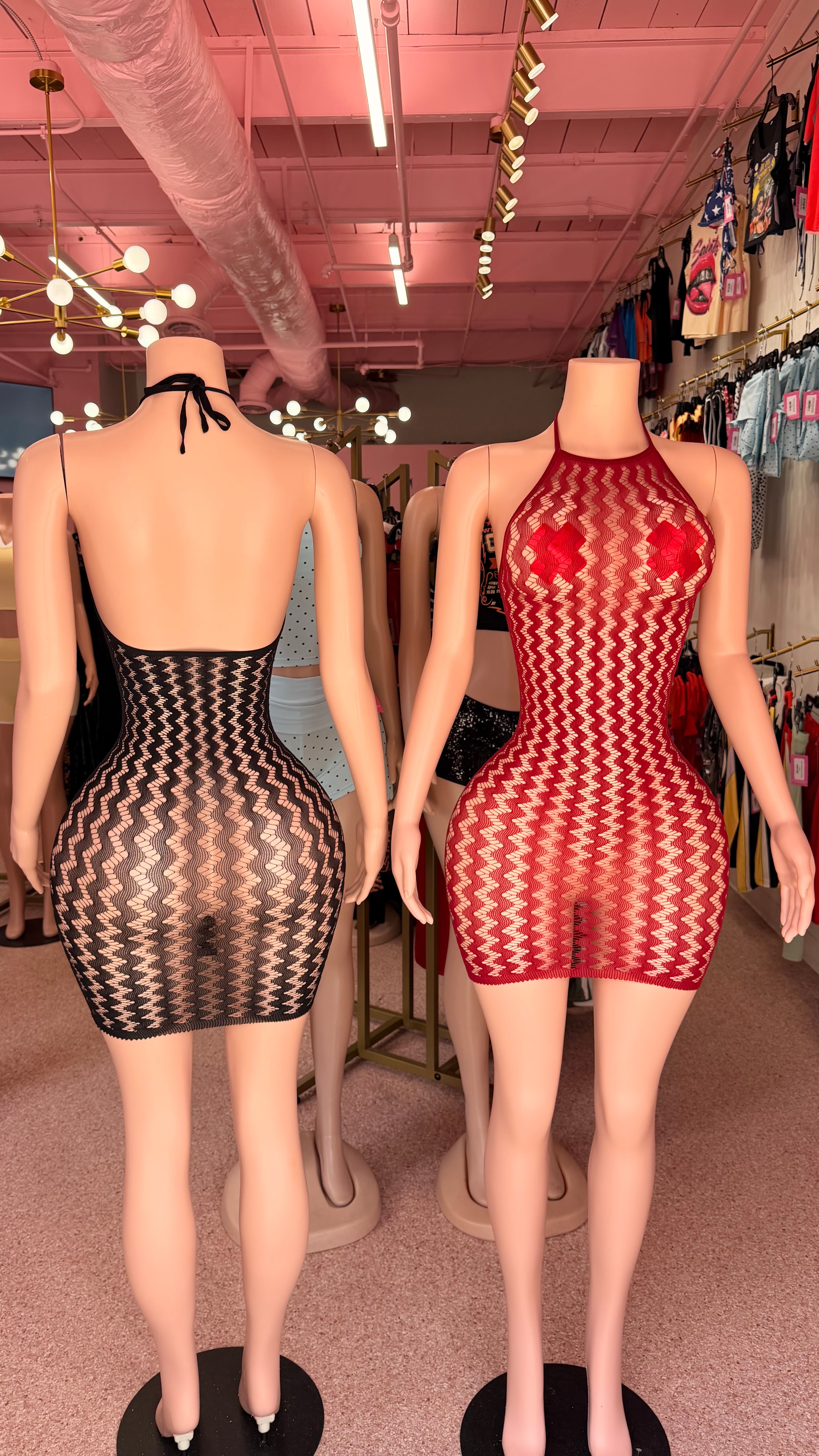 Can’t Resist Mesh Mini Dress