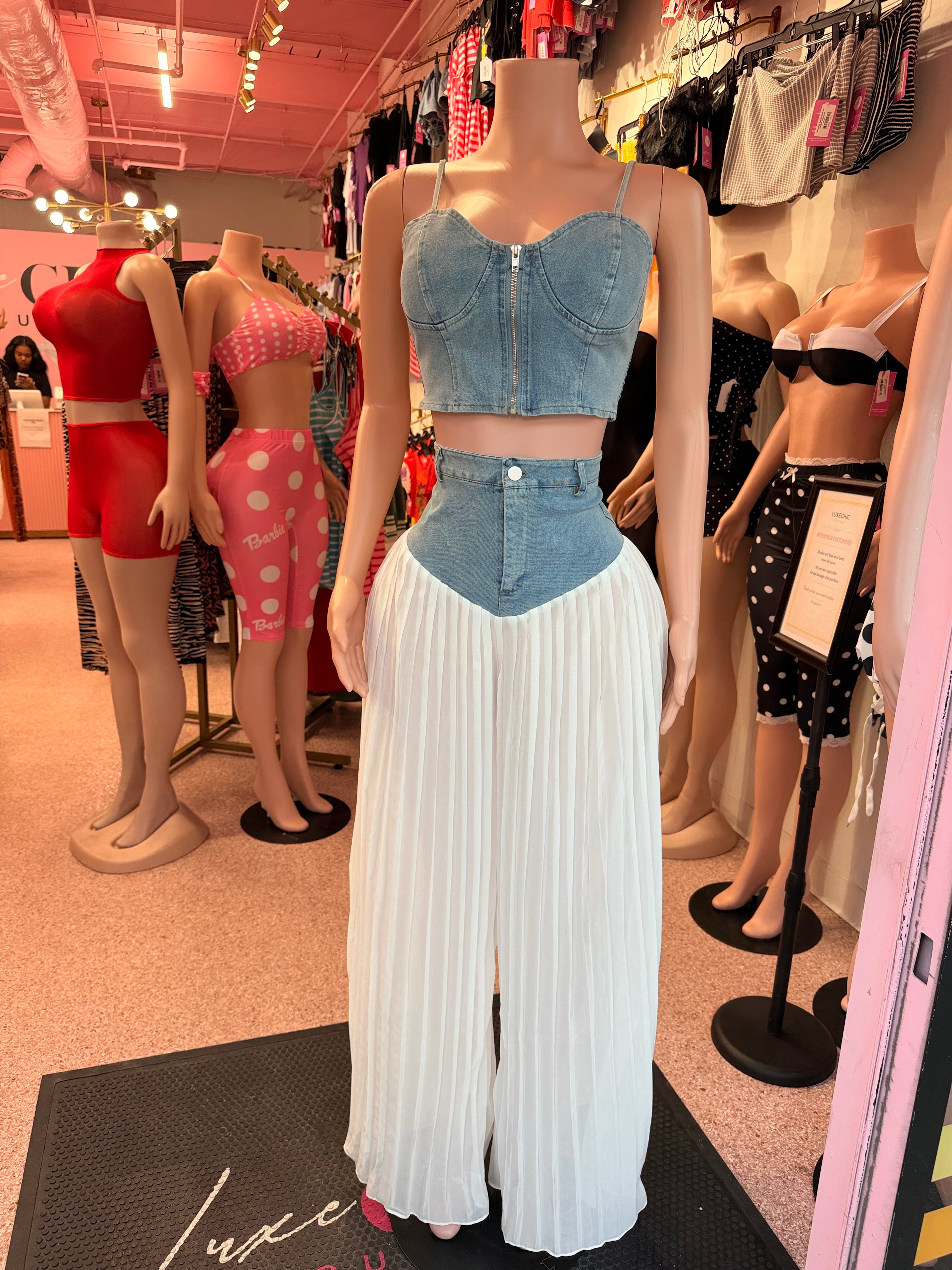Denim Daydream Set 🤍🩵