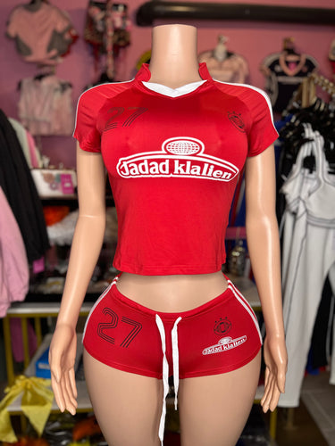Jaded klalien Short Set- Red