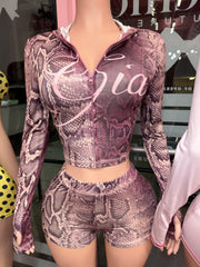 Gam Gia Jacket & Short Set