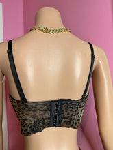 Leopard Mesh Corset