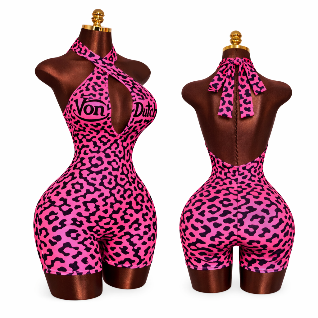 Von D Romper- Pink