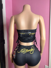 Hardy Girl Tube Top & Short Set- Various Colors