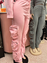 Airport Runs Cargo Pant Set-Pink