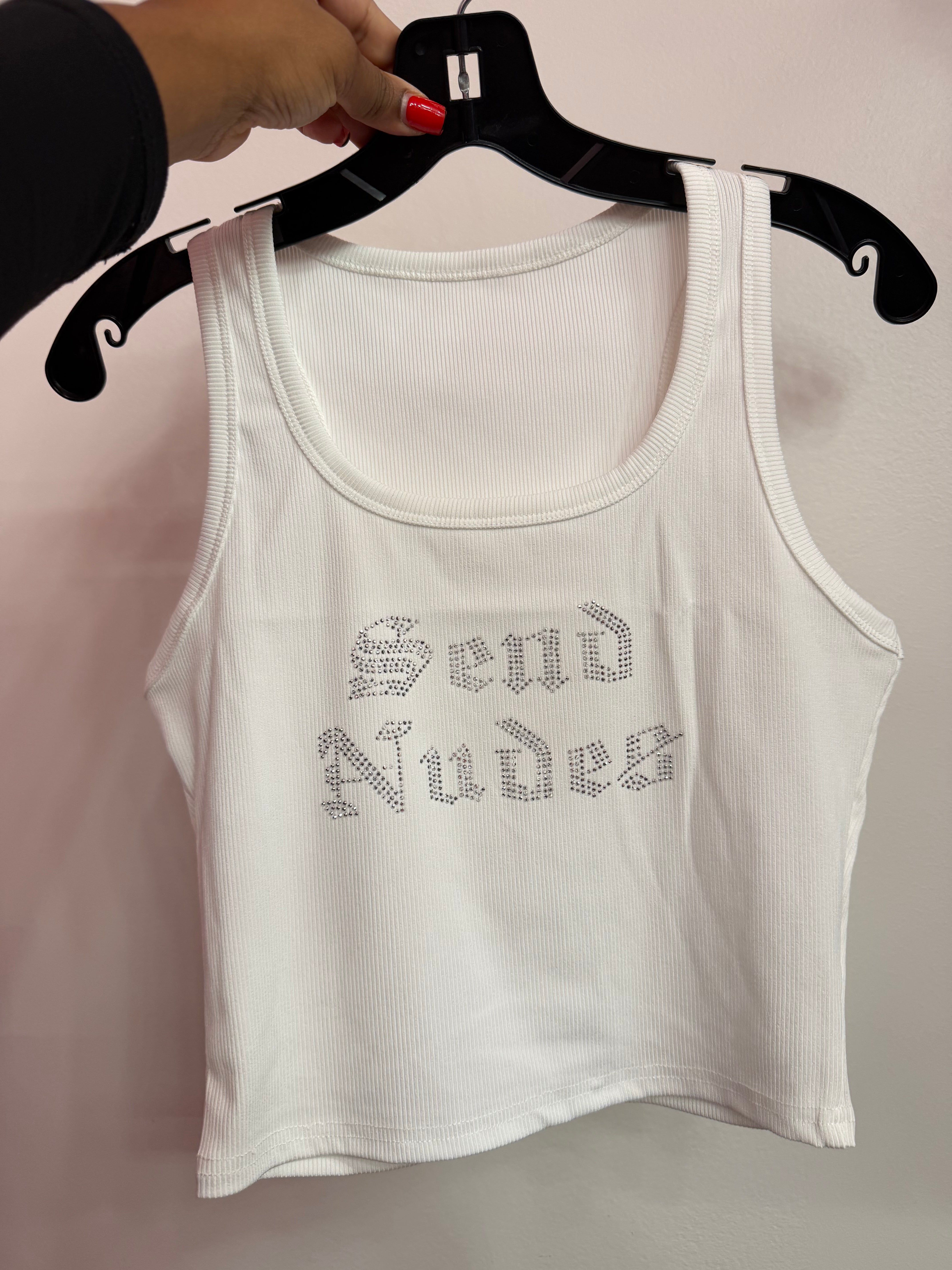Send Nudes Top- White
