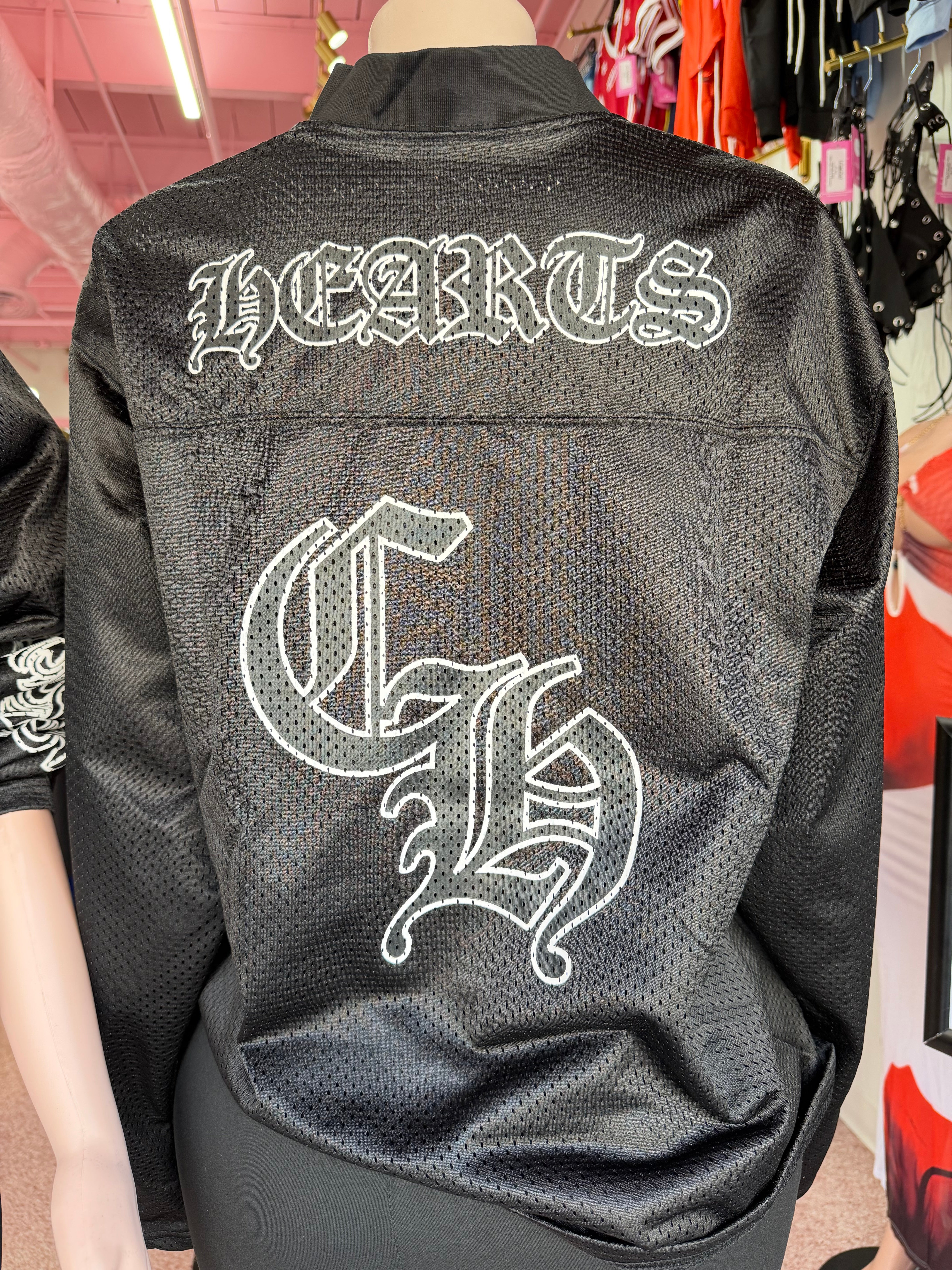 Chrome Me Jersey Top- Black