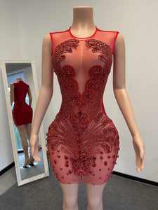 Icy Dress- Red