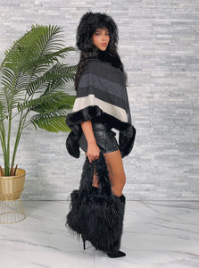 Sophisticated Shadow Poncho- Various Colors