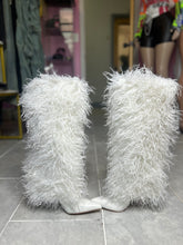 Frosted Fluff Boots- White