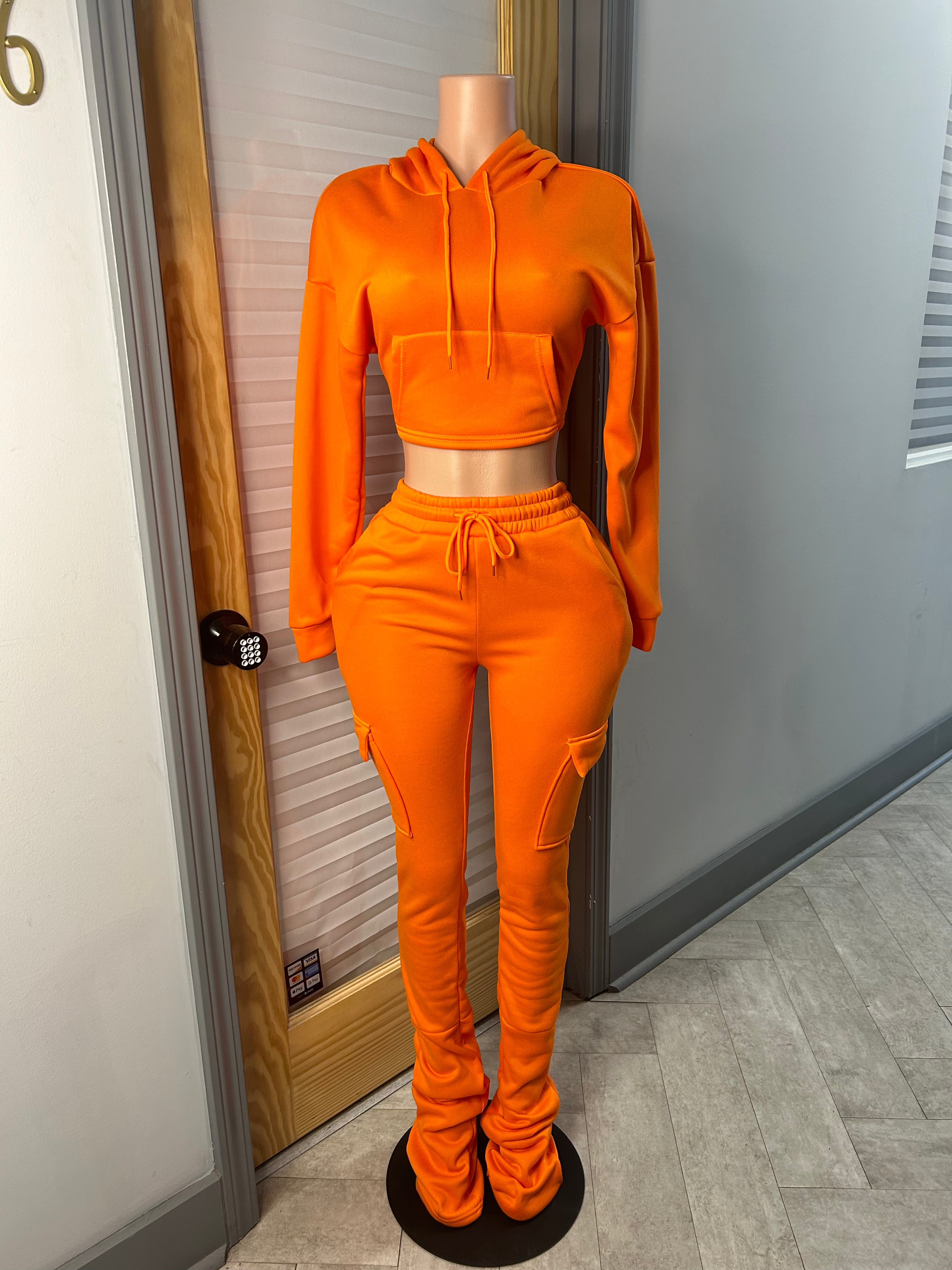 Stacked Jogger Sweatsuit Set- Various Colors