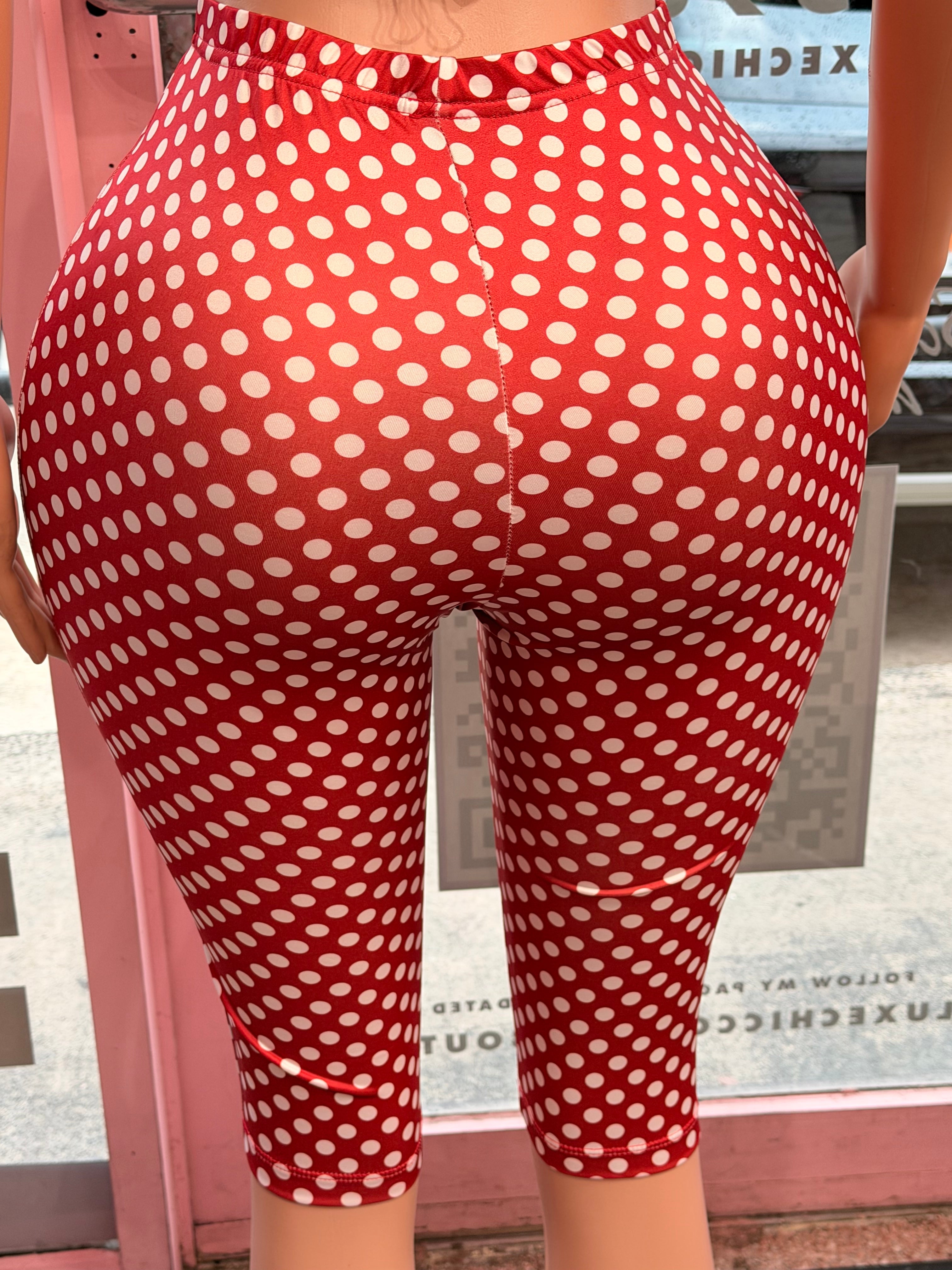 Polka Pleaser Capri – Red