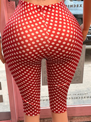 Polka Pleaser Capri – Red