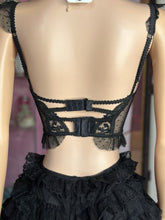 I’m All That Ruffle Lace Shorts Set- Black