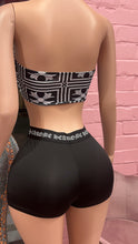 Chrome Things Tube Top & Short Set- Black