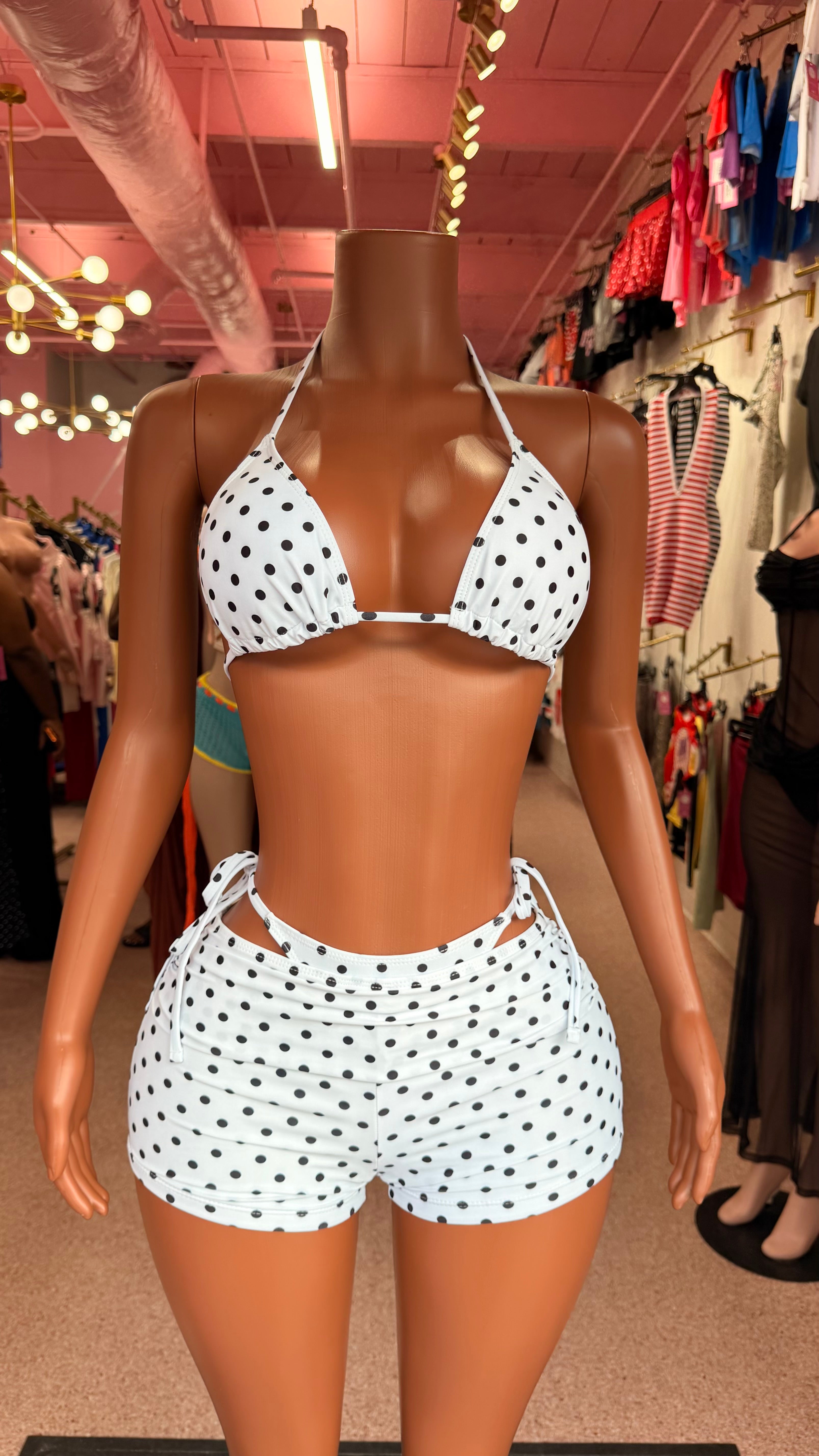 Connect The Dots 3 Piece Bikini & Short Set