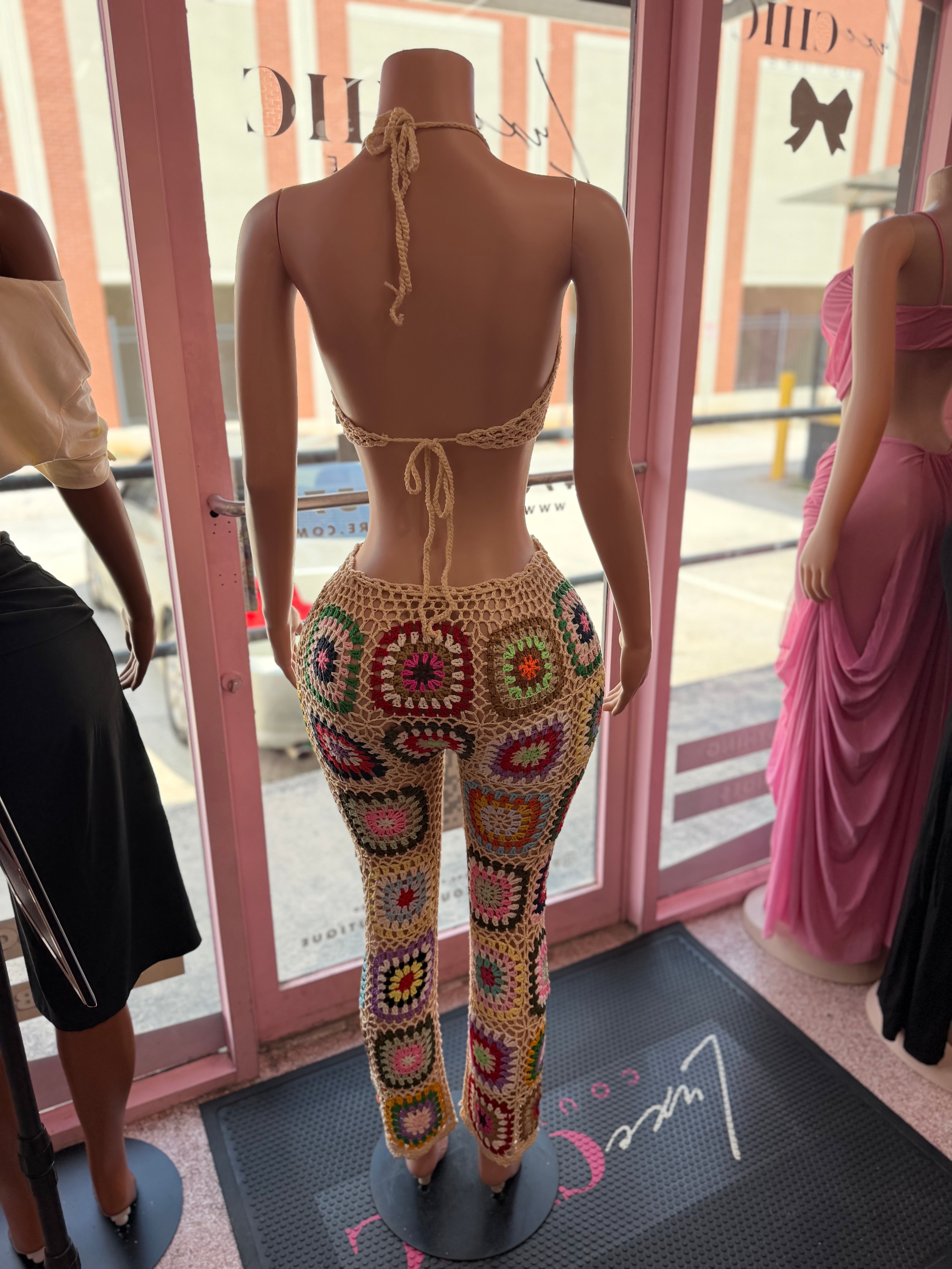 Crochet Me Crazy Pant Set- Various Colors