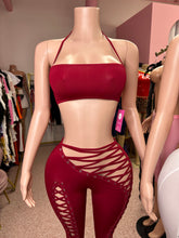Up To No Good Lace Up Pant Set- Various Colors