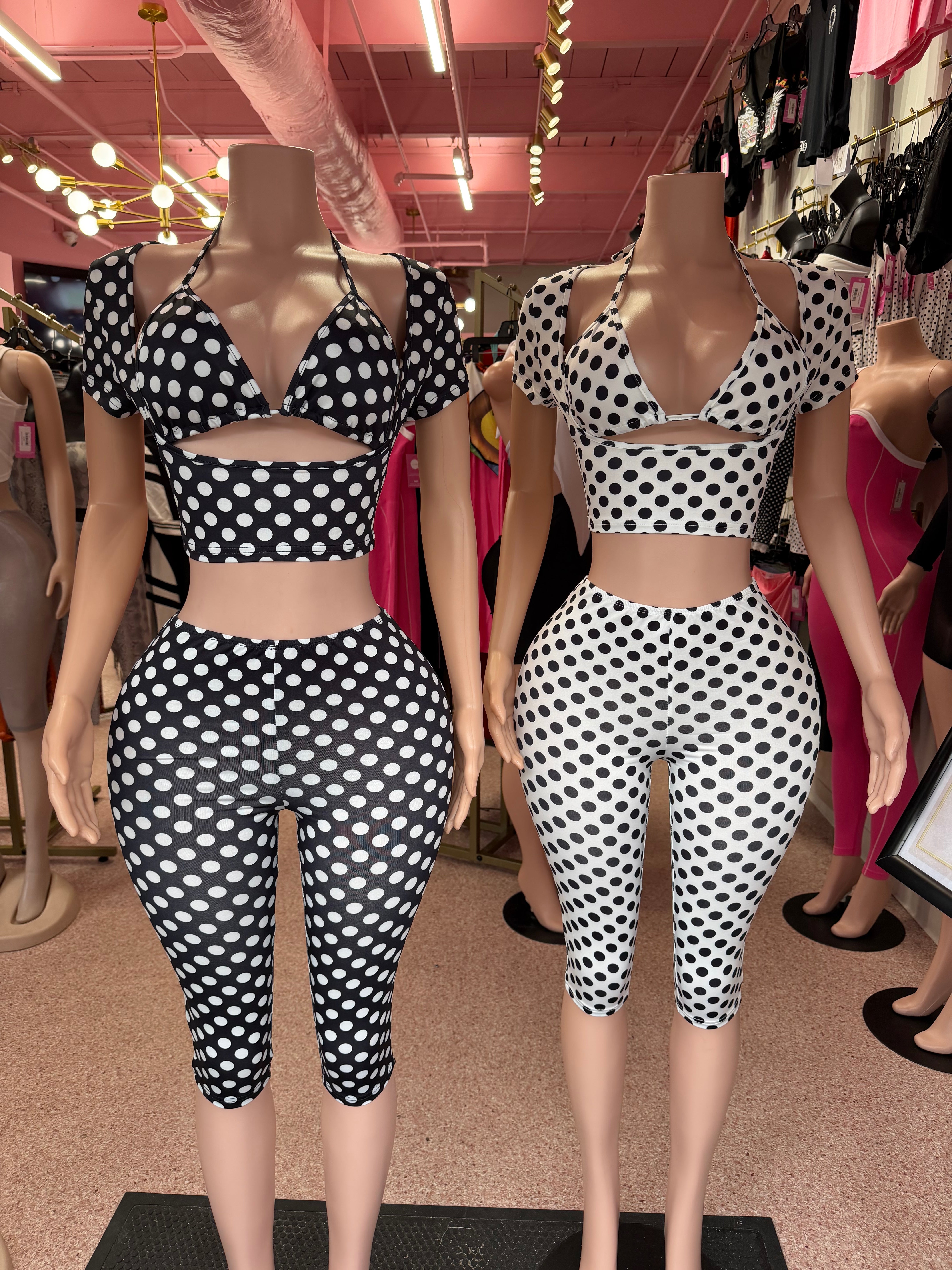 Dot The Rules 3PC Capri Set