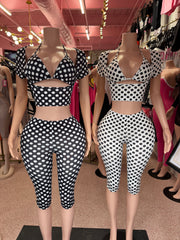 Dot The Rules 3PC Capri Set