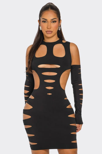 My Boo Body-Con Dress- Black